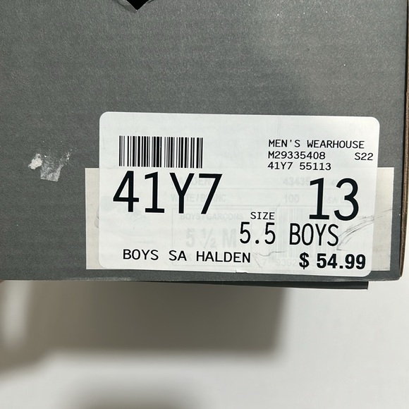 STACY ADAM BOYS SNEAKERS SA HALDEN WHITE Sz 5.5 NEW - Picture 5 of 8